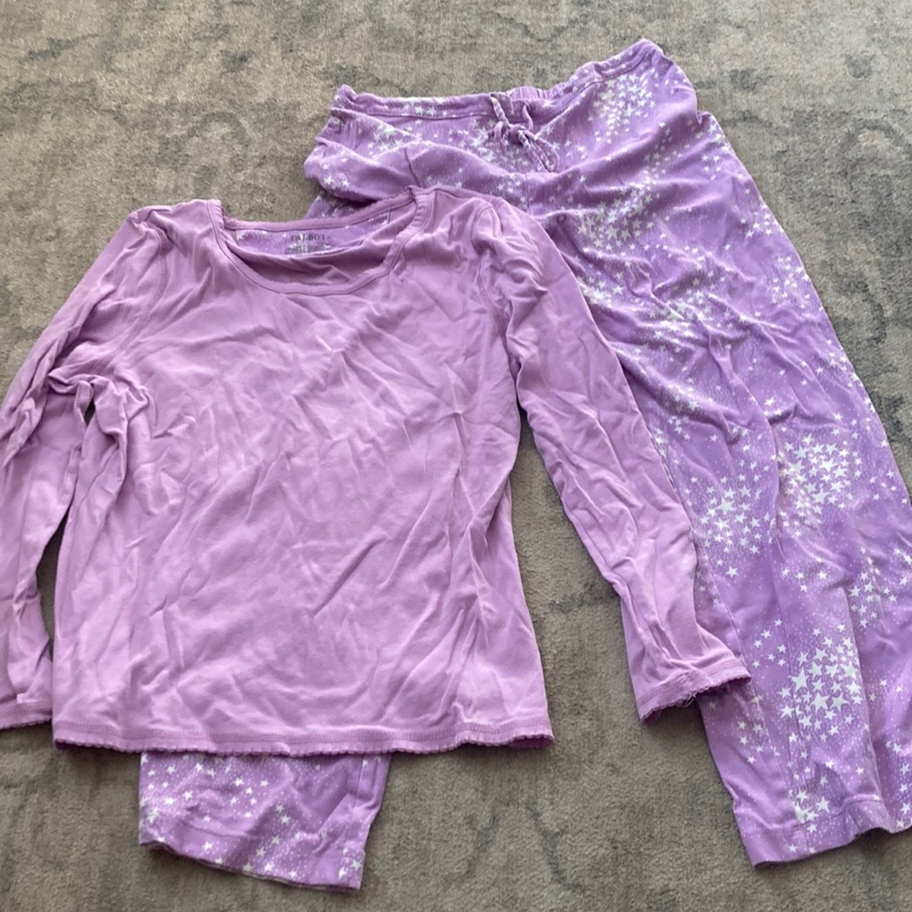 Talbots light purple with white stars on pants pyjama set